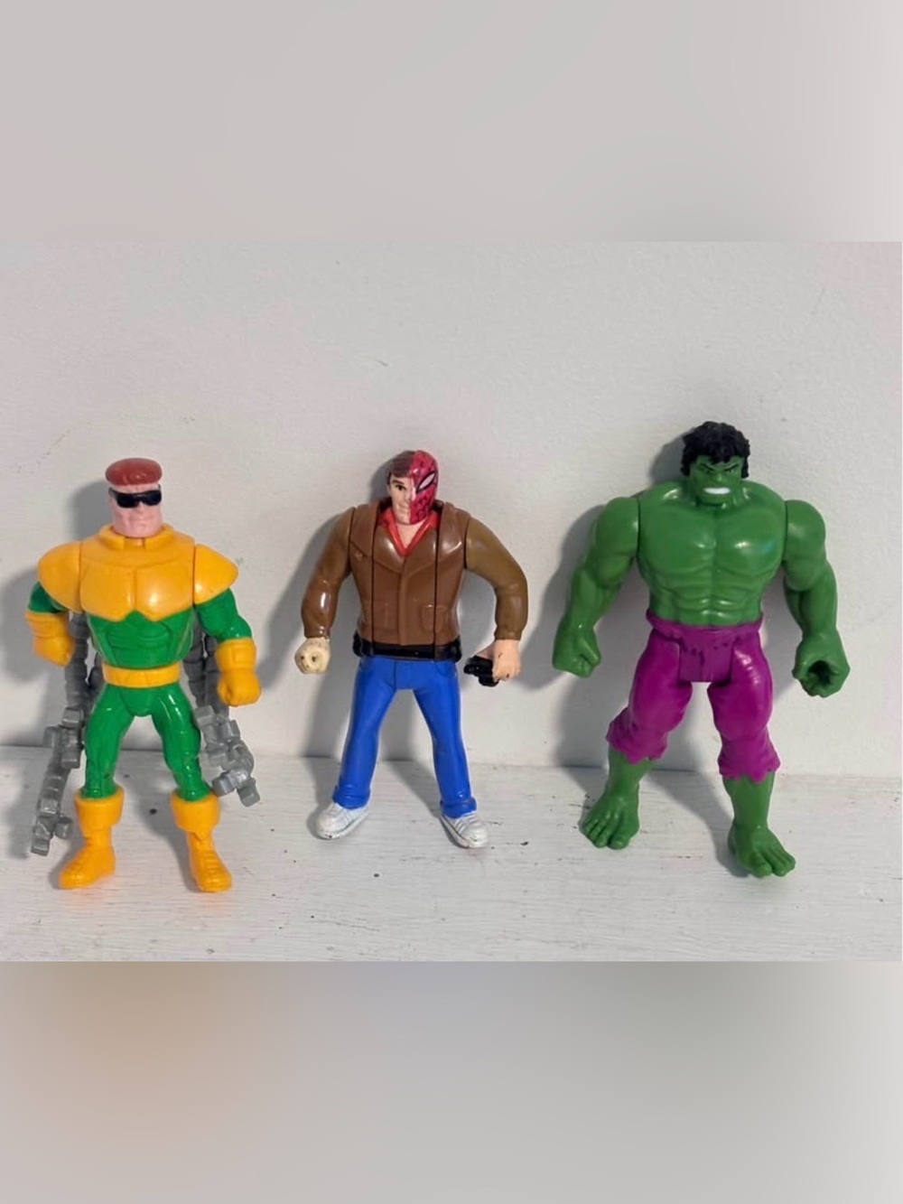 VINTAGE | Marvel action figures- hulk, doc ock, Spider-Man